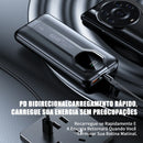 Carregador Portátil, Power Bank 20000mAh com Carregamento Rápido e Display Digital (Cabo Duplo)