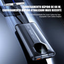 Carregador Portátil, Power Bank 20000mAh com Carregamento Rápido e Display Digital (Cabo Duplo)
