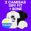 2 Camisas Dry Fit+Boné (10 primeiros clientes) com Frete Grátis